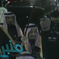 خادم الحرمين الشريفين يصل منطقة الجوف