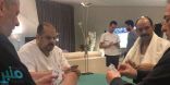 عبد الرحمن بن مساعد يعلق على صورة لعبه “البلوت” مع عبادي الجوهر