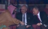شاهد: رد فعل الأمير محمد بن سلمان وبوتين بعد أول أهداف المونديال