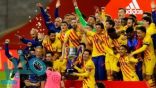 برشلونة يضرب أتلتيك بلباو برباعية ويتوج بطلا لكأس ملك إسبانيا